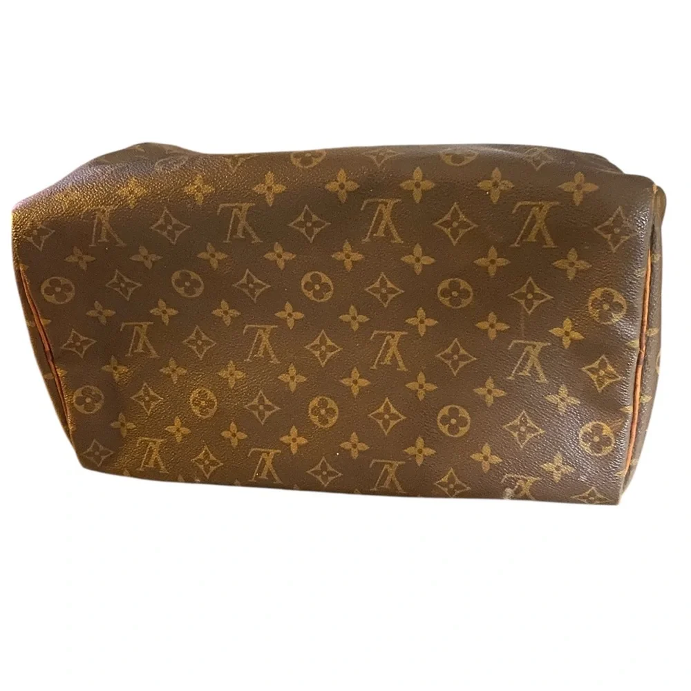 Authentic Vintage Louis Vuitton Monogram Canvas Speedy 35 Handbag -